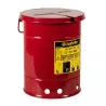 Safety container for oily waste, steel, manual opening, 23 l, FM