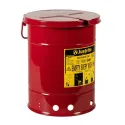Safety container for oily waste, 38 l, red, FM