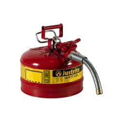 Safety container type II with hose for flammable substances, steel, 9.5 l, FM, TÜV