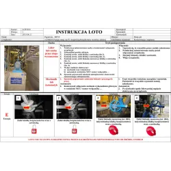 Development of a workstation instruction (Machine Lockout Instruction)