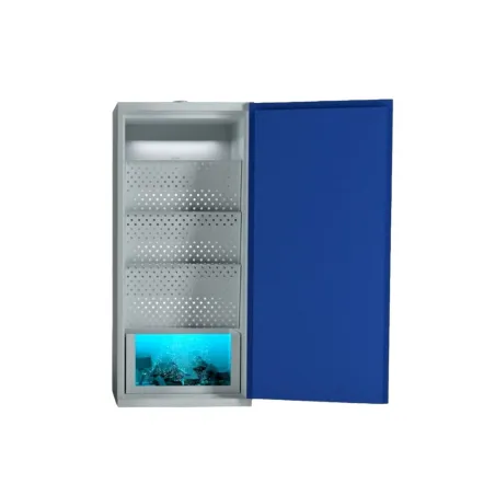 Szafa ognioodporna na baterie litowo-jonowe z systemem kwarantanny, jednodrzwiowa, rozmiar S 90 min 565 x 600 x 2050 mm