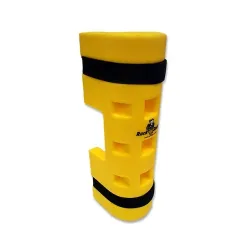 Flexible shelf leg cover 3" / 75 mm with cutout for the lower beam