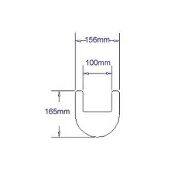 Flexible rack leg cover 4" / 100 mm