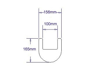 Elastyczna osłona nogi regału 4" / 100 mm