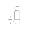 Flexible rack leg cover 4" / 100 mm