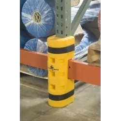 Flexible rack leg guard 4" / 100 mm with cutout for lower beam