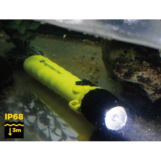 Latarka ręczna LED 4AA, 3 tryby, 185 LM, 117 m, ATEX