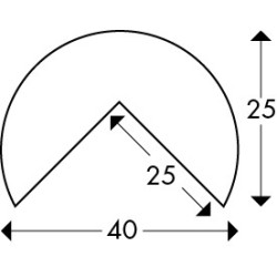 Profil czarno-żółty typu A ochrona narożników