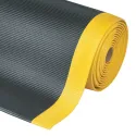 Mata ergonomiczna, antypoślizgowa D06, 122 cm x 18,3 m, czarno-żółta