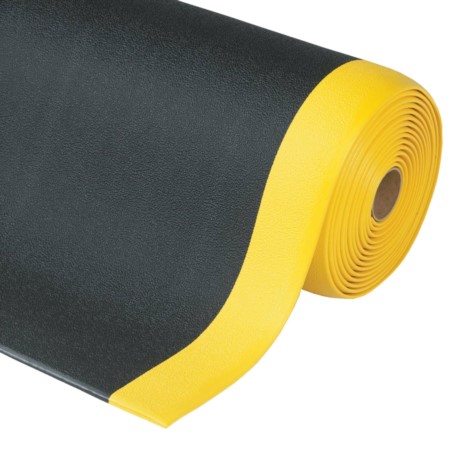 Mata ergonomiczna, antypoślizgowa D11, 122 cm x 18,3 m, czarno-żółta Mata ergonomiczna, antypoślizgowa D11, 122 cm x 18,3 m, czarno-żółta