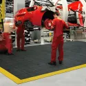 Modular, ergonomic, anti-slip mat E56, 91 x 91 cm, black