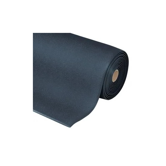 Ergonomic, anti-slip mat D11, 122 cm x 18.3 m, black-yellow