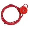 Cable in a sheath with mounting for a universal valve lockout 2.44 m