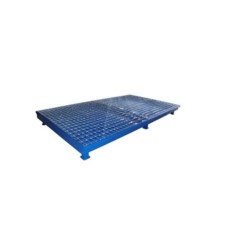 Wanna wychwytowa z kratownicą i stopami, stalowa lakierowana ECONOMY pod 2 IBC 1300 x 2300 x 200 mm
