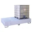 Wanna wychwytowa z kratownicą i stopami, stalowa ocynkowana pod 2 IBC 1300 x 2300 x 430 mm