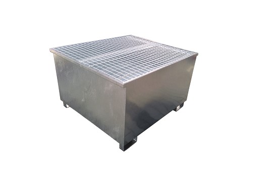 Wanna wychwytowa z kratownicą i stopami, stalowa ocynkowana pod 1 IBC 1150 x 1300 x 780 mm