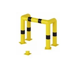 Protective barrier type U, yellow-black, Ø 76.1