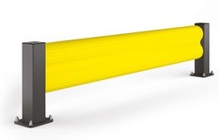 Elastyczna bariera do ochrony regałów pojedyncza BFLEX COM/1, 450 x 1100 mm