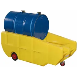 Mobile workstation for 1 205 l drum, 1600 x 740 x 640 mm