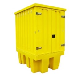 Stanowisko robocze pod 1 IBC 1840 x 1425 x 2405 mm, żółte