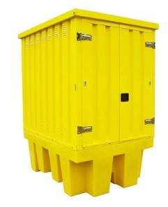 Stanowisko robocze pod 1 IBC 1840 x 1425 x 2405 mm, żółte