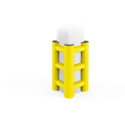 Flexible bumper for HUG TOWER column protection
