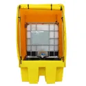 Workstation with tarpaulin for 1 IBC 1760 x 1350 x 2410 mm