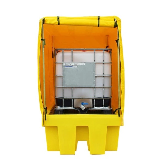 Stanowisko robocze z plandeką pod 1 IBC 1760 x 1350 x 2410 mm