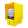 Workstation with tarpaulin for 1 IBC 1760 x 1350 x 2410 mm