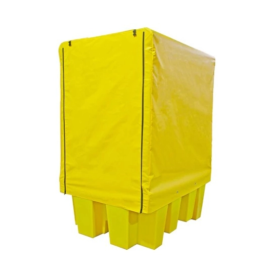 Workstation with tarpaulin for 1 IBC 1760 x 1350 x 2410 mm