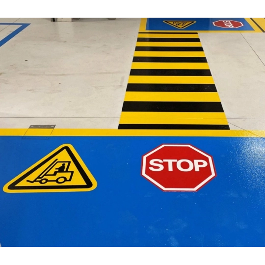 Painting warning zones - universal composite code