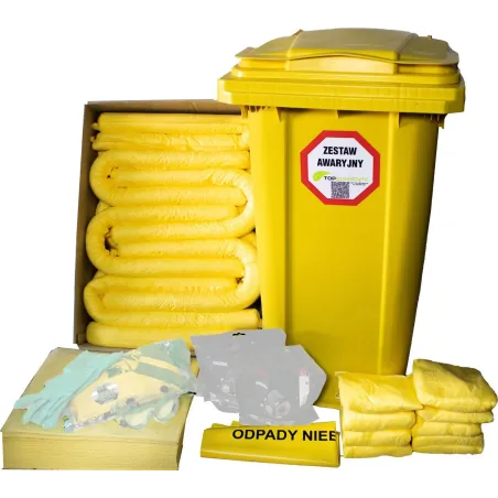 Mobile chemical absorbent kit 240 liters without PPE