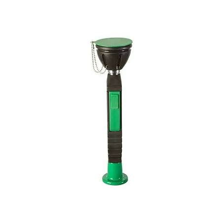 Single countertop-mounted eyewash station
