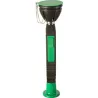Single countertop-mounted eyewash station