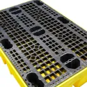 Spill containment tray with grating for 2 drums 1220 x 820 x 330 mm, yellow