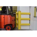 Flexible bumper for protecting columns HUG TOWER 3 sides