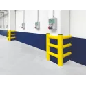 Flexible bumper for protecting columns HUG TOWER 3 sides