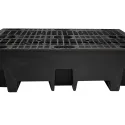Wanna wychwytowa z kratownicą pod 2 beczki 1220 x 820 x 330 mm, czarna