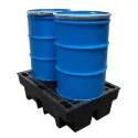 Wanna wychwytowa z kratownicą pod 2 beczki 1220 x 820 x 330 mm, czarna