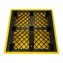 Wanna wychwytowa z kratownicą pod 4 beczki 1280 x 1285 x 275 mm, żółta