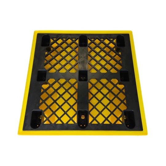 Wanna wychwytowa z kratownicą pod 4 beczki 1280 x 1285 x 275 mm, żółta