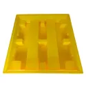 Wanna wychwytowa z kratownicą pod 4 beczki 1280 x 1285 x 275 mm, żółta