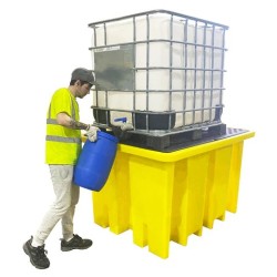 Wanna wychwytowa z kratownicą pod 1 IBC, wysokoprofilowa 1730 x 1340 x 1040 mm