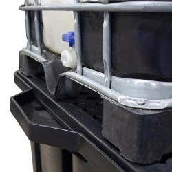 Wanna wychwytowa z kratownicą pod 1 IBC, wysokoprofilowa 1330 x 1230 x 1085 mm
