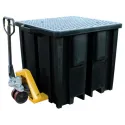 Containment tray with grating for 1 IBC 1330 x 1230 x 1085 mm