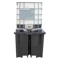 Wanna wychwytowa z kratownicą pod 1 IBC, wysokoprofilowa 1330 x 1230 x 1085 mm