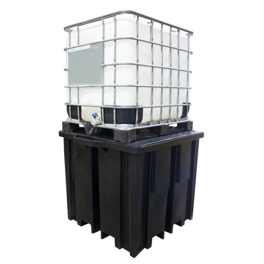 Containment tray with grating for 1 IBC 1330 x 1230 x 1085 mm