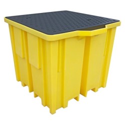 Wanna wychwytowa z kratownicą pod 1 IBC, wysokoprofilowa 1330 x 1230 x 1085 mm