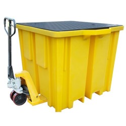 Wanna wychwytowa z kratownicą pod 1 IBC, wysokoprofilowa 1330 x 1230 x 1085 mm