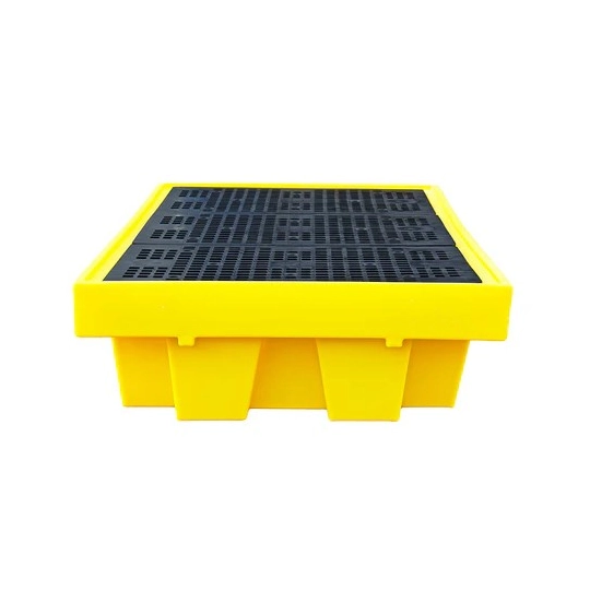 Wanna wychwytowa z kratownicą pod 2 IBC 2550 x 1350 x 565 mm, żółta